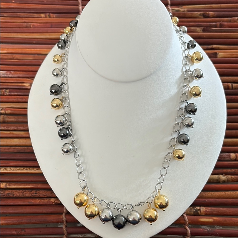 Talbots Gold and Silver Two-Tone Necklace
